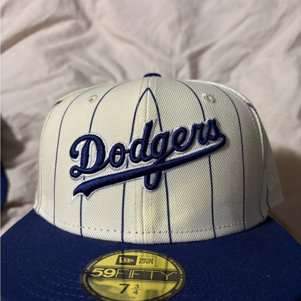 New Era Blue and White Dodgers Game Cap